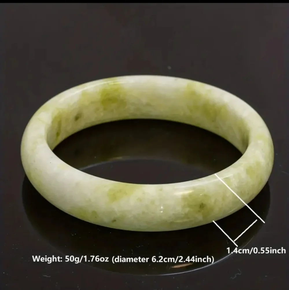 Natural Yellow Jade Classic Bracelet.